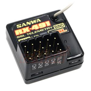 SANWA RECEPTEUR RX-491 4 VOIES 2.4GHZ FH5 S.107A41353A